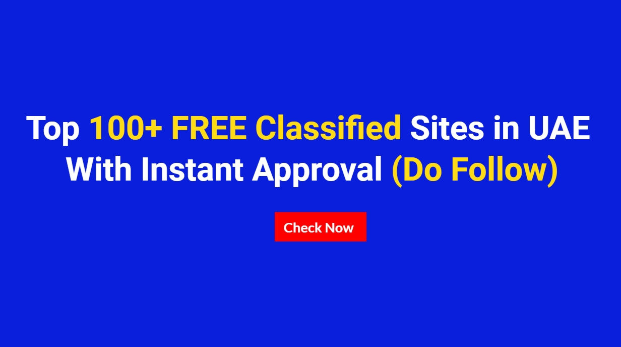 Top 100+ Free Classified Sites in UAE